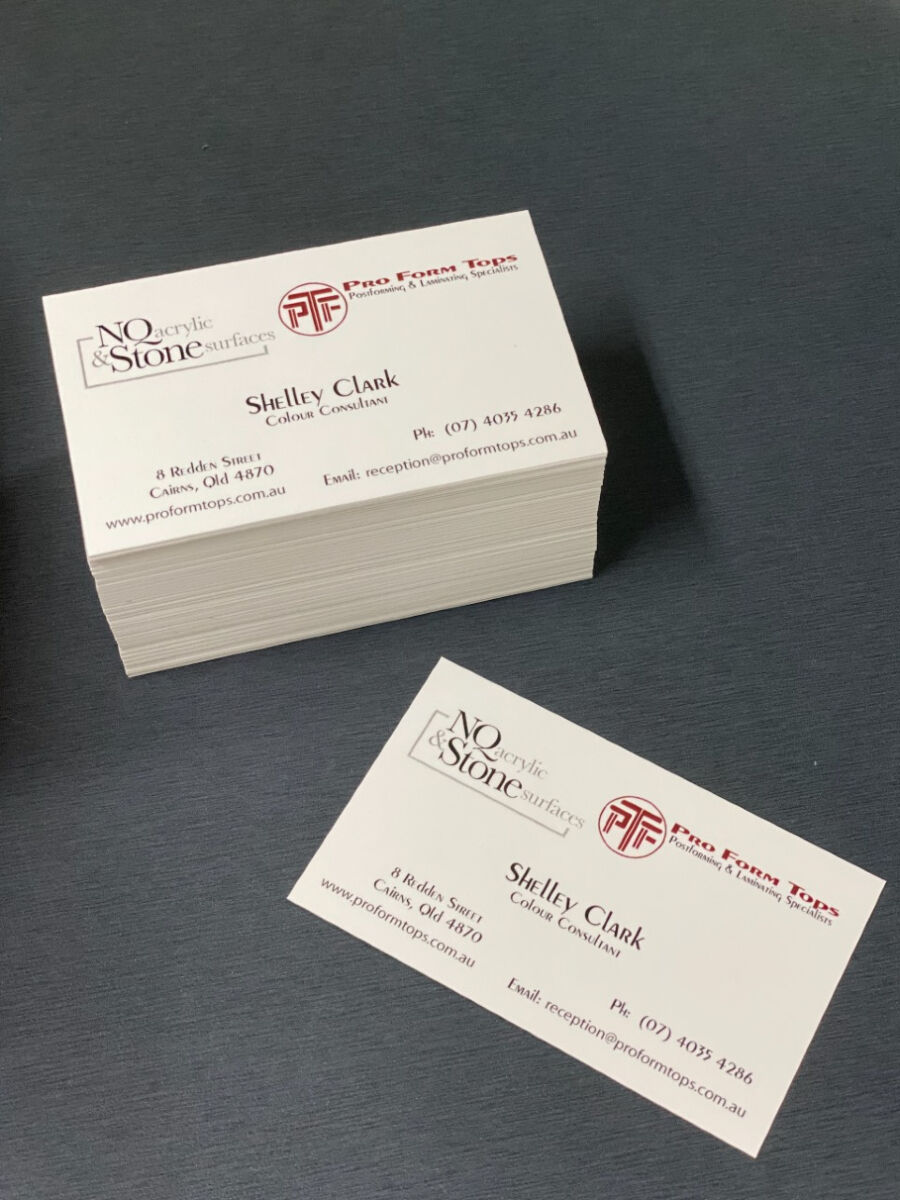 Pro Form Tops Business Cards